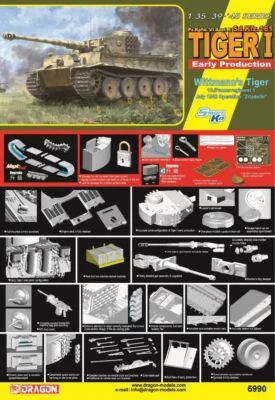 £64.99 • Buy Dragon 1:35 6990 Tiger I Early Production Wittmann's Tiger Model Military Kit