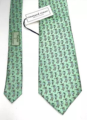 Vineyard Vines Custom 57” Tie 100% Imported Silk Forbes “Going For Green” Golf • $29.76