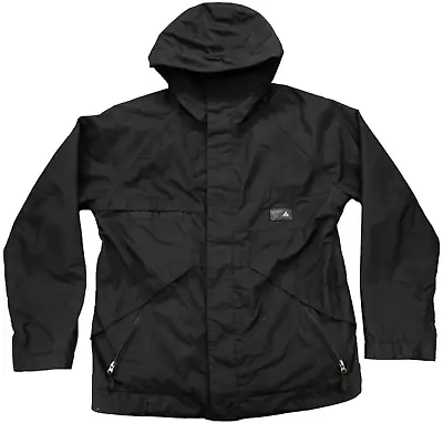 Burton Jacket Mens M Black Poacher Snowboard Ski DryRide Full Zip Hooded Lined • $59.88