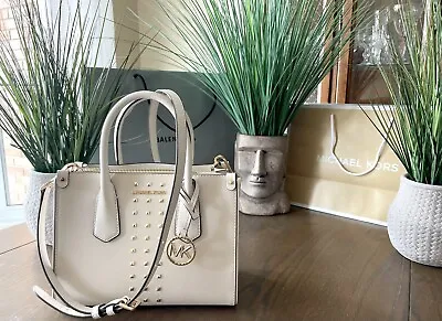 $358 Michael Kors MAPLE Purse LT Cream Designer Handbag MK Bag ( NWT ) • $99.98