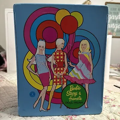 Vintage 1968 Mattel Barbie FRANCIE Stacey Fashion Doll Trunk Doll Case #5036 HTF • $34.99