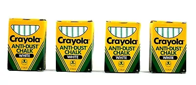 Lot Of 4 Boxes Crayola Anti-Dust Chalk 1402 Binney & Smith 1988 Vintage New NOS • $45.85