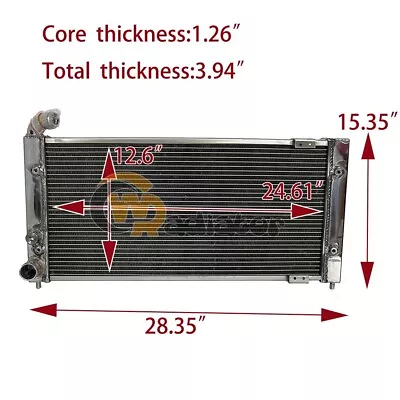 High Performance Aluminum Radiator For Volkswagen VW Golf 2 Corrado VR6 Turbo MT • $159.77