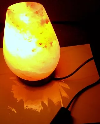 Himalayan Salt Lamp: Egg Shape: Heavy Weight 3.7kg: Candle Bulb: 150cm Cord:  • £9.95