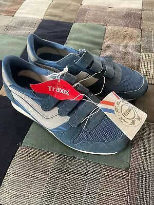 Vintage 80s  NOS Trax 2 Running Tennis Shoes Sneakers Size 8 1/2 Cool Lace • $49