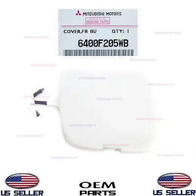 Genuine Front Bumper Tow Eye Hook Cap Cover WHITE ⭐OEM⭐ Mirage G4 2017-2020 • $19.51