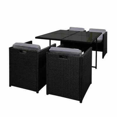 $565.95 • Buy Gardeon Outdoor Dining Table And Chairs Setting Patio Furniture Wicker Garden