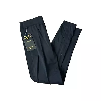 19V69 VERSACE Black Stretch Leggings Size S/M NEW • $40