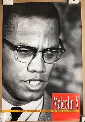 Malcolm X History Quote Vintage Poster • $17.99