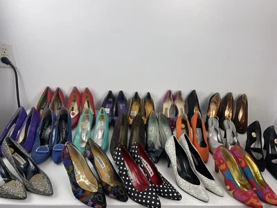 $424.15 • Buy Lot Of 20 Vintage 70s 80s Heels Zalo, Kimel California, Pancaldi & More Size 5-6