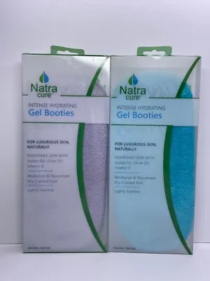 2 Pack - NatraCure Moisturizing Gel Socks - (Helps Dry Feet Cracked Heels D • $38.55