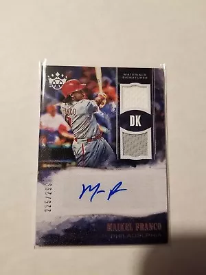 2018 Diamond Kings DK  Maikel Franco Dual Jersey Autograph 225/299 Philies • $9.99