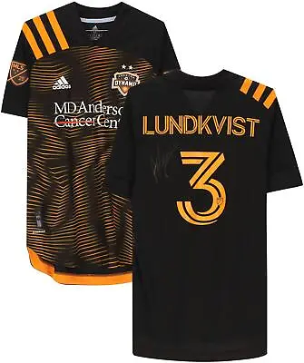 £287.20 • Buy Adam Lundkvist Houston Dynamo Signed Match-Used #3 Black Jersey - 2020 Season