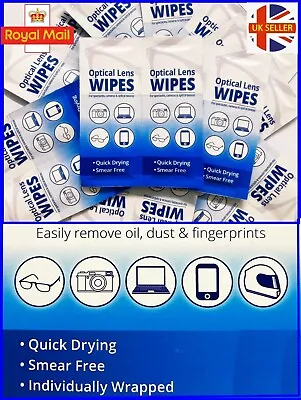 £0.99 • Buy Optical Lens Wipes For A Smear-Free Clean Glass Screen Camera Phone Iphone.