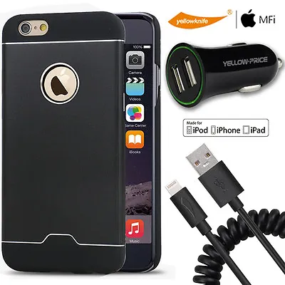$7.59 • Buy Carplay Charging Cable 2.4A Car Charger For Iphone 6 6Plus Hybrid Metal Case Lot