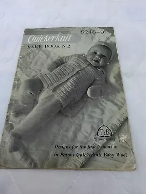 Vintage Patons Baby Book Knitting Patterns For First 6 Months • £0.50