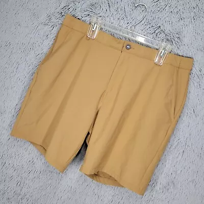 Puma Mens 40 (38x9) Brown Tan Active Performance Chino Shorts Golf Casual • $10.31