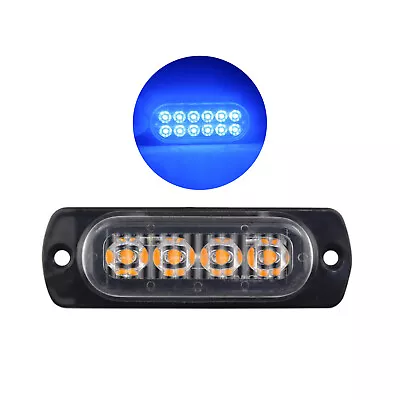 12V 4W Car/Motorcycle/Truck/Van Waterproof LED Emergency Warning Light Side Lamp • $5.22