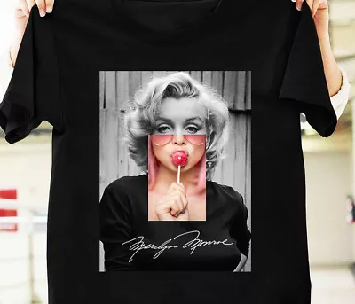 Marilyn Monroe For Fans Heavy Cotton Black Full Size Men Women Shirt • $17.99