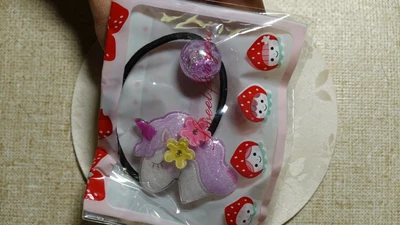 $2.80 • Buy Acrylic Unicorn Hair Elastic Band With Acrylic Shiny Ball-Aus Stock