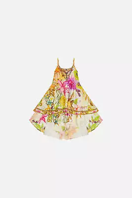 How Does Your Garden Grow Kids Round Neck Tiered Dress 12-14 • $149.50
