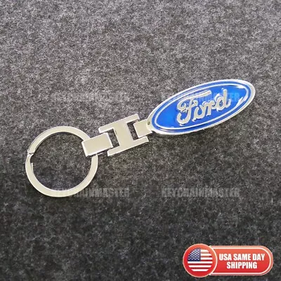 3D Ford Logo Car Home Alloy Nameplate Key Chain Fob Ring Gift Decorate Sport • $9.99