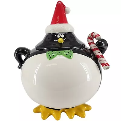 Penguin Holiday Cookie Jar Cracker Barrel Mingle & Jingle Christmas  11  Tall • $39