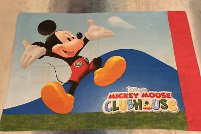 Disney Standard Pillow Case Mickey Mouse Friends Count With Me 1 2 3 Clubhouse • $12