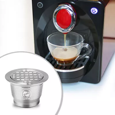 Reusable Stainless Steel Metal Coffee Capsules Pods For Nespresso Machine • $17.73