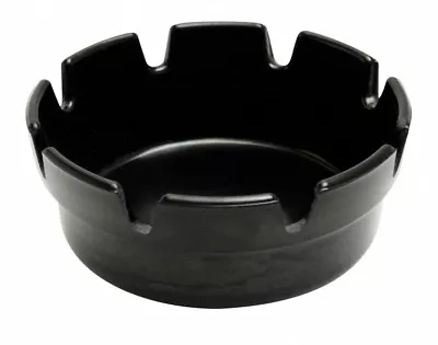 Melamine Ashtray 4  Black Cigarette Ash Tray Pub Plastic Ashtray Garden X 10 • £12.99