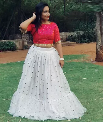 Indian Traditional Designer Dresses Wedding Lehnega Choli Girls Latest Top Skirt • $182.33