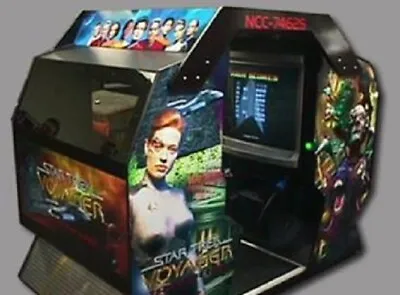  STAR TREK VOYAGER DELUXE ARCADE MACHINE By TEAM PLAY 2002 • $5259