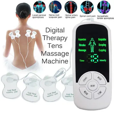 Digital Therapy Tens Massage Massager Machine Body Pain Relief Acupuncture Back • $15.69