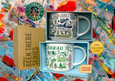 $46.99 • Buy ✨Starbucks Mug Set HAWAII & MAUI  Been There Series  14 Oz Genuine Brand New!