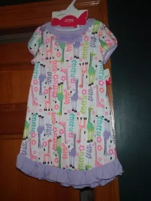 Jumping Beans GIRAFFEE Nightgown & Matching 18  Doll Gown Girl Size 6 NEW W/TAGS • $19