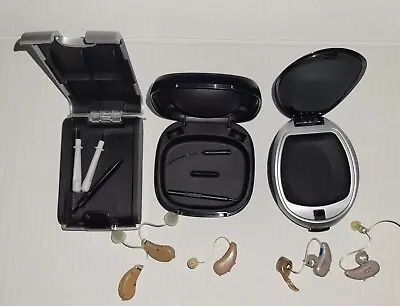 Siemens Pure 0123 Hearing Aids Working Condition With 3 Other Hearing Aids. • $150
