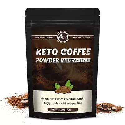 Keto Coffee Powder Fat Burner Detox Appetite Suppressant Supplement Slimming 50G • $12.94