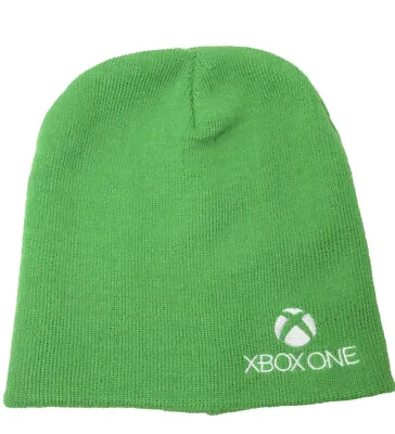 XBOX One Beanie Logo Embroidered Acrylic Knitted Lime Green Hat One Size • $9.49