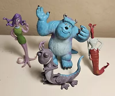 2001 Hasbro Disney Pixar Monsters Inc  PVC Figures Lot Of 4 Randall Sulley Celia • $25
