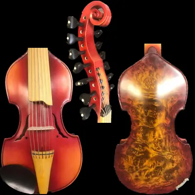 Baroque Style Bird's Eye Profession Master 7×7 Strings 15  Viola D'Amore #15136 • $799