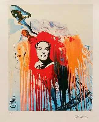 Salvador Dali MARILYN MONROE MAO Facsimile Signed & Numbered Giclee Art 22 X 18  • $119.99