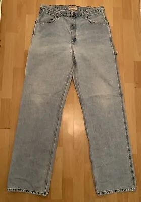 Big Mac Workwear Jeans Denim Cotton Vintage Faded Distressed 36x36 Cargo 90s • $99.99