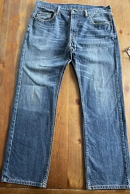 Levi’s 559 Mens 36x32 Relaxed Straight 100% Cotton Dark Wash Made In Columbia • $18