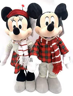 Disney Mickey Minnie Mouse Christmas Holiday Plush Door Greeters 23 Inch 2023 • $59.99