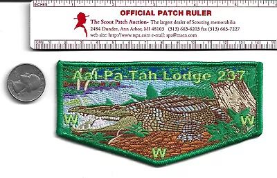 Lodge 237 Aal-Pa-Tah Green Border Flap • $2.99