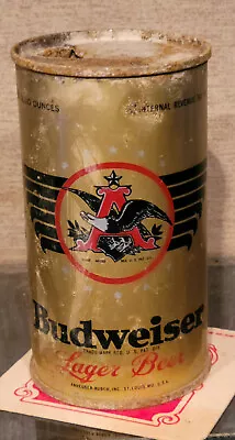 1946 Budweiser Oi Irtp Steel Flat Top Beer Can St Louis Mo Anheuser Busch #3 • $25