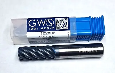 1/2  VARIABLE HELIX 7 FLUTE CARBIDE END MILL NACo COATED  .120 RADIUS CNC TOOL • $35