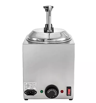 VEVOR Nacho Cheese 2.6Qt Hot Fudge Caramel Warmer Pump Dispenser • $175