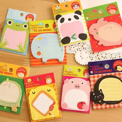 Panda Cute Sticker Self-Stick Bookmark Notepad Memo Pads Animal Sticky Notes • $4.07