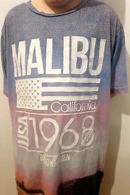 BROOKHAVEN APPAREL CO California C.A Malibu 1968 Mens T Shirt Size Large  • £9.99